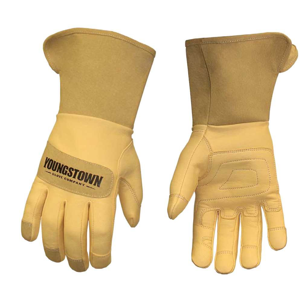 Youngstown Leather Utility Plus Wide-Cuff Gloves from Columbia Safety